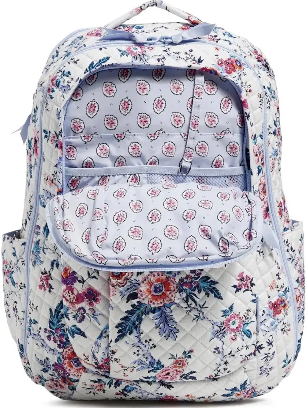 VERA BRADLEY -Cotton Large Travel Backpack Travel Bag, Magnifique Floral- NWT